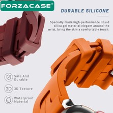Forzacase Apple Watch Ultra 2 49 mm ile Uyumlu Hermes Silikon Kordon Kayış - FC379