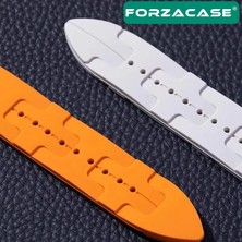 Forzacase Apple Watch Ultra 2 49 mm ile Uyumlu Hermes Silikon Kordon Kayış - FC379