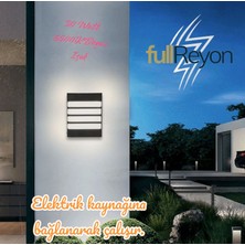 Full Reyon 30 Watt Beyaz Işık Ledli Bahçe Balkon, Teras, Kamelya Apliği, Tavan Aplik, Duvar Aplik, LED Armatür