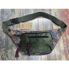 Street Bag Unisex Etnik Otantik Bohem Günlük Seyehat Bel Çantası Çok Cepli Suya Dayanıklı Koyu Haki