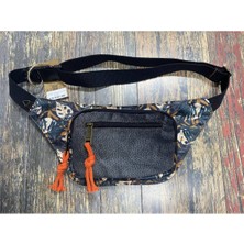 Street Bag Unisex Etnik Otantik Bohem Günlük Seyehat Bel Çantası Çok Cepli Suya Dayanıklı Antrasit