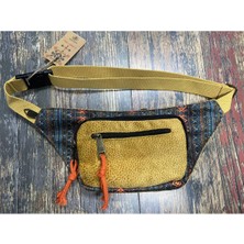 Street Bag Unisex Etnik Otantik Bohem Günlük Seyahat Bel Çantası Suya Dayanıklı Hardal Renk