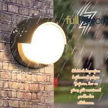 Full Reyon 3000K, 12 Watt Gün Işığı Ledli Bahçe, Balkon, Salon, Teras, Kamelya Apliği, Dış Mekan LED Armatür