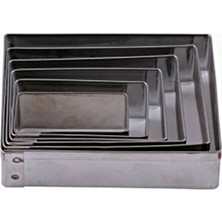 Butedo Volovan Metal Set 6 Parça - Dikdörtgen