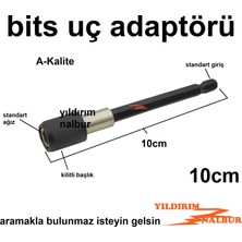 Yıldırım Nalbur 10 cm Bits Uç Adaptörü Kilitli Ph Yıldız Uç Tutucu Adaptör Uzun