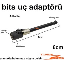 Yıldırım Nalbur 6 cm Bits Uç Adaptörü Kilitli Ph Yıldız Uç Tutucu Adaptör