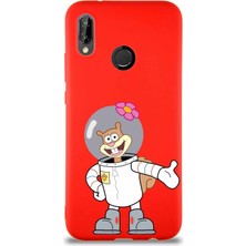 PrintiFy Huawei P20 Lite Soft Premier Kapak Sandy Tasarımlı Silikon Kılıf - Kırmızı