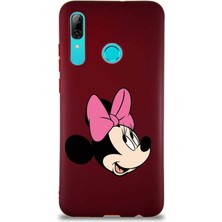 PrintiFy Huawei P Smart 2019 Soft Premier Kapak Minnie Mouse-A Tasarımlı Silikon Kılıf - Mürdüm