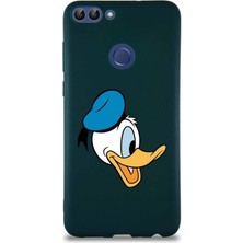 PrintiFy Huawei P Smart Soft Premier Kapak Donald Duck-F Tasarımlı Silikon Kılıf - Yeşil