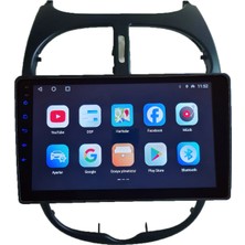 Conio Peugeot 206 (1999-2010 yıl)2GB Ram 32GB Rom Hafıza Multimedya Android sürüm 13 Kablosuz Carplay Navigasyon 9 inç Ekran