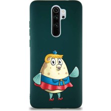 PrintiFy Xiaomi Redmi Note 8 Pro Soft Premier Kapak Puff Tasarımlı Silikon Kılıf - Yeşil