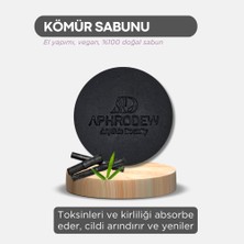 Aphrodew Aktif Karbonlu Kömür Doğal Vegan Sabun - Cilt Temizleyici, Siyah Noktaları Arındırmada Etkili - 100 gr