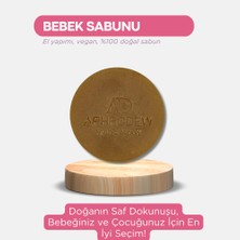 Aphrodew Bebek & Çocuk Vegan Doğal Sabun - 7 Farklı Soğuk Sıkım Bitkisel Doğal Yağ - 100 gr