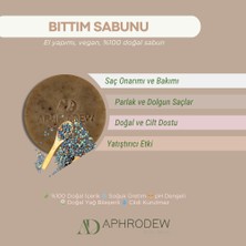 Aphrodew Bıttım Vegan Doğal Sabun - Matlaşmış Saçları Onarmada Etkili, Cildi Besler - 100 gr