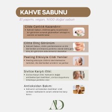 Aphrodew Kahve Doğal Vegan Sabun - Kahvenin Doğal Gücüyle Sivilce Düşmanı - 100 gr