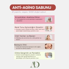 Aphrodew Anti-Aging Hibiskuslu Doğal Vegan Sabun - Besleyici, Kırışık Önleme ve Gerginleştirme Etkili - 100 gr