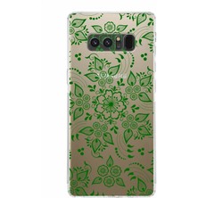 PrintiFy Samsung Galaxy Note 8 Kamera Korumalı Kapak Nostalji Desen Tasarımlı Şeffaf Kılıf