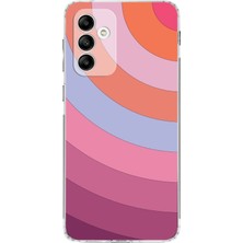 PrintiFy Samsung Galaxy A04S Kamera Korumalı Kapak Renk Cümbüşü Tasarımlı Şeffaf Kılıf