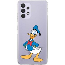 PrintiFy Samsung Galaxy A13 Kamera Korumalı Kapak Donald Duck Tasarımlı Şeffaf Kılıf