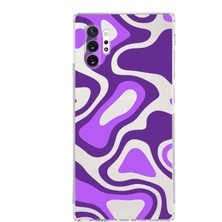 PrintiFy Samsung Galaxy Note 10 Pro Kamera Korumalı Kapak Renkli Desen Tasarımlı Şeffaf Kılıf