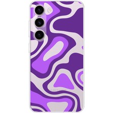 PrintiFy Samsung Galaxy S24 Plus Kamera Korumalı Kapak Renkli Desen Tasarımlı Şeffaf Kılıf