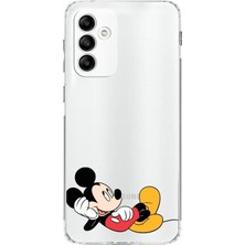 PrintiFy Samsung Galaxy A04S Kamera Korumalı Kapak Mickey Mouse Tasarımlı Şeffaf Kılıf