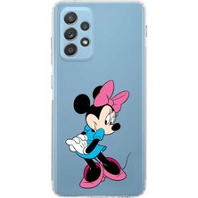 PrintiFy Samsung Galaxy A52S Kamera Korumalı Kapak Minnie Mouse Tasarımlı Şeffaf Kılıf