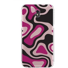 PrintiFy Samsung Galaxy J7 Pro Kamera Korumalı Kapak Renkli Desen Tasarımlı Şeffaf Kılıf