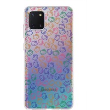 PrintiFy Samsung Galaxy Note 10 Lite Uyumlu Kamera Korumalı Kapak Hello Kitty Tasarımlı Şeffaf Silikon Kılıf
