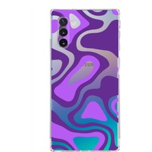 PrintiFy Samsung Galaxy Note 10 Kamera Korumalı Kapak Renkli Desen Tasarımlı Şeffaf Kılıf