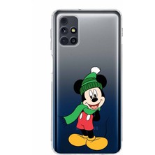 PrintiFy Samsung Galaxy M31S Kamera Korumalı Kapak Mickey Mouse Tasarımlı Şeffaf Kılıf