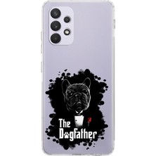 PrintiFy Samsung Galaxy A23 Kamera Korumalı Kapak Dog Father Tasarımlı Şeffaf Kılıf