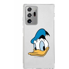 PrintiFy Samsung Galaxy Note 20 Ultra Kamera Korumalı Kapak Donald Duck Tasarımlı Şeffaf Kılıf