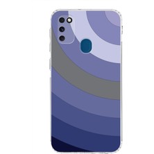 PrintiFy Samsung Galaxy M21 Kamera Korumalı Kapak Renk Cümbüşü Tasarımlı Şeffaf Kılıf