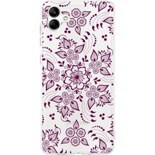 PrintiFy Samsung Galaxy A04 Kamera Korumalı Kapak Nostalji Desen Tasarımlı Şeffaf Kılıf