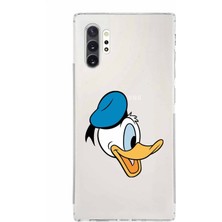 PrintiFy Samsung Galaxy Note 10 Pro Kamera Korumalı Kapak Donald Duck Tasarımlı Şeffaf Kılıf