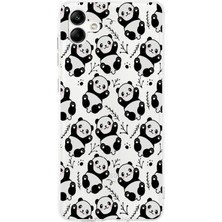 PrintiFy Samsung Galaxy A04 Kamera Korumalı Kapak Panda Tasarımlı Şeffaf Kılıf