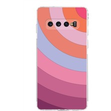 PrintiFy Samsung Galaxy S10 Kamera Korumalı Kapak Renk Cümbüşü Tasarımlı Şeffaf Kılıf