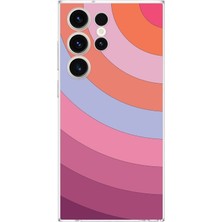 PrintiFy Samsung Galaxy S23 Ultra Kamera Korumalı Kapak Renk Cümbüşü Tasarımlı Şeffaf Kılıf