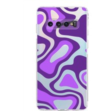 PrintiFy Samsung Galaxy S10 Kamera Korumalı Kapak Renkli Desen Tasarımlı Şeffaf Kılıf