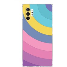 PrintiFy Samsung Galaxy Note 10 Plus Kamera Korumalı Kapak Renk Cümbüşü Tasarımlı Şeffaf Kılıf