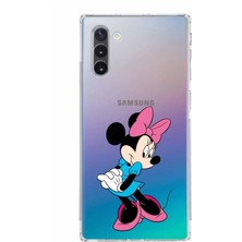 PrintiFy Samsung Galaxy Note 10 Kamera Korumalı Kapak Minnie Mouse Tasarımlı Şeffaf Kılıf