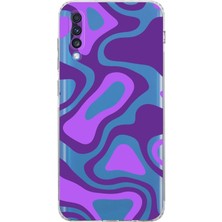 PrintiFy Samsung Galaxy A70S Kamera Korumalı Kapak Renkli Desen Tasarımlı Şeffaf Kılıf