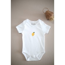 Mells Baby 3'lü Nakışlı Çıt Çıtlı Bebek Body - Zıbın