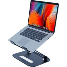 Robeve Laptop Stant Çelik Laptop Standı Ergonomik Bilgisayar Yükseltici Her Açıda Ayarlanabilir Laptop Stand Tüm Boyutlarda Laptop ve Notebook Uyumlu Notebook Standı Bilgisayar Stant