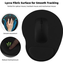 Luti Concept Bilek Destekli Jelli Mouse Pad Oval Kaydrmaz Taban Oyun Ofis Fare Altlığı Ergonomik Kaymaz Mouse Pad