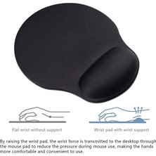 Luti Concept Bilek Destekli Jelli Mouse Pad Oval Kaydrmaz Taban Oyun Ofis Fare Altlığı Ergonomik Kaymaz Mouse Pad