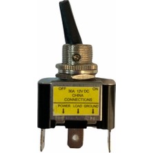 OEM 12 Volt Dc 30 Amper Toggle Switch On-Off Işıklı (IC-151B)