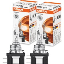 Osram H15 12V 15/55W 64176 2 Adet - Made In Germany