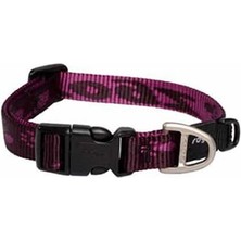 Rogz Alpinist Halsband Desenli Köpek Boyun Tasması Mor Small 20X31 cm